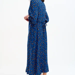 Χ Fatimah V-Neck Maxi Dress - Blue, Star Lightning Animal D0974