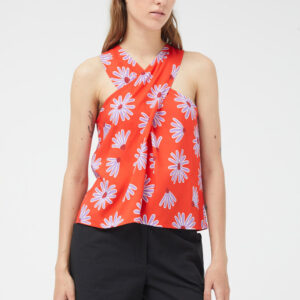 Χ LENZING™ ECOVERO™ floral Bellis viscose top 41020