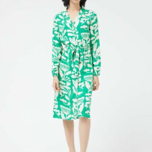 A Dress Midi Flower Print 43009