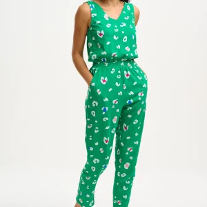 X Dina Jersey Jumpsuit - Πράσινο, Χρώμα Pop Leopard