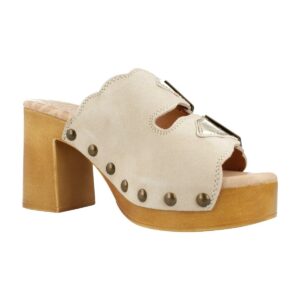 Mule Δερμάτινο με τακούνι 53631