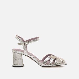 WOODIT HIGH-HEELED SANDALS SILVER