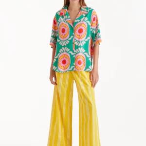 Curitiba print fluid shirt 12102