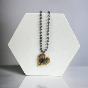 ΚΟΛΙΕ HEARTFELT GROVE ΡΟΖΑΡΙΟ ΓΚΡΙ