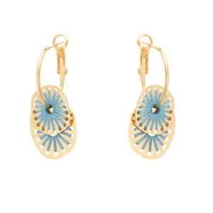 Σκουλαρίκια Κρικάκια Mushrooms Γαλάζιο