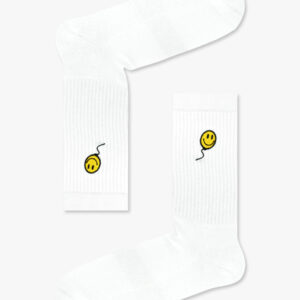 Κάλτσα Βαμβακερή Πετσετέ με Σχέδια Happy :-) RTO