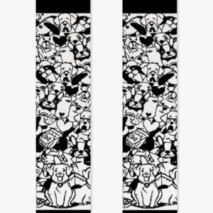 Κάλτσα Βαμβακερή με Σχέδια Dogs Pattern NODO