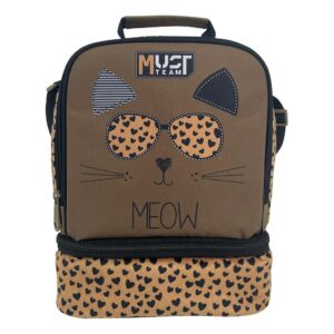 Τσαντάκι Φαγητού Ισοθερμικό Must Team Yummy Meow 2 Θήκες