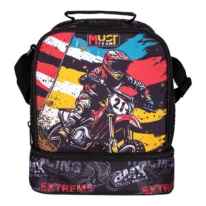 Τσαντάκι Φαγητού Ισοθερμικό Must Team Yummy Bike 2 Θήκες