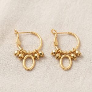 Gold Space Earrings
